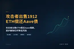 攻击者出售1912 ETH偿还Aave债