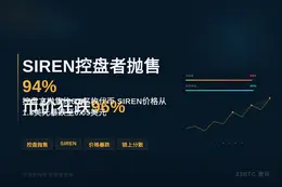 SIREN控盘者抛售94%币价狂跌96%
