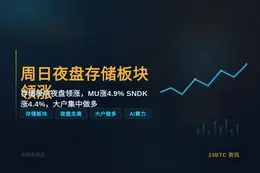 周日夜盘存储板块领涨