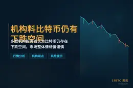机构料比特币仍有下跌空间