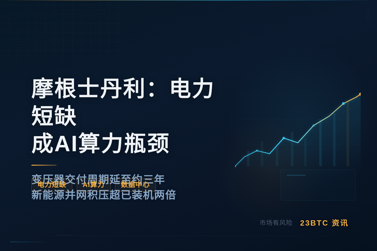 摩根士丹利:电力短缺成AI算力瓶颈插图1 摩根士丹利:电力短缺成AI算力瓶颈