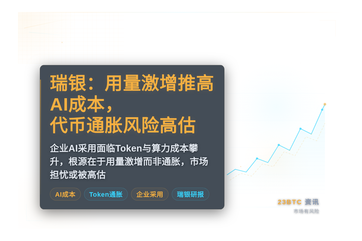 瑞银:用量激增推高AI成本,代币通胀风险高估插图1 瑞银:用量激增推高AI成本,代币通胀风险高估