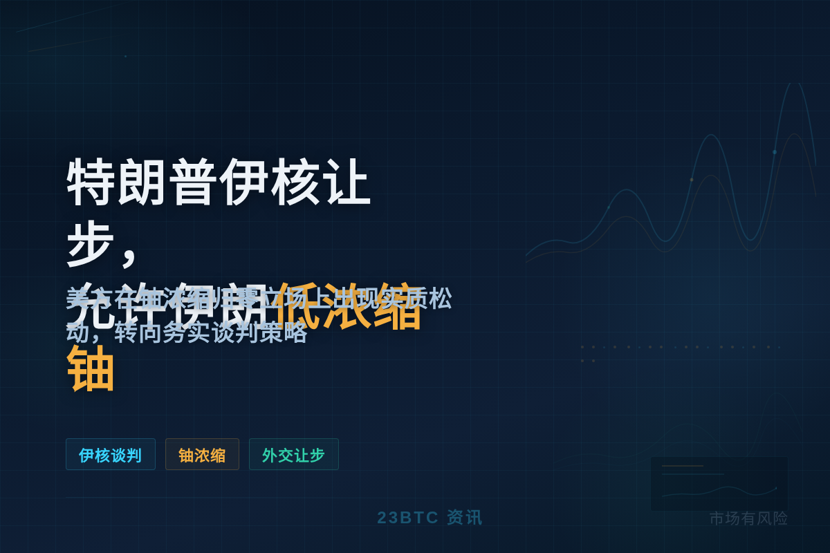 特朗普伊核让步,允许伊朗低浓缩铀插图1 特朗普伊核让步,允许伊朗低浓缩铀