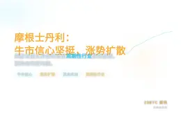 摩根士丹利：牛市信心坚挺，涨势扩散