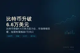 比特币升破6.6万美元
