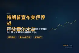 特朗普宣布美伊停战开放霍尔木兹