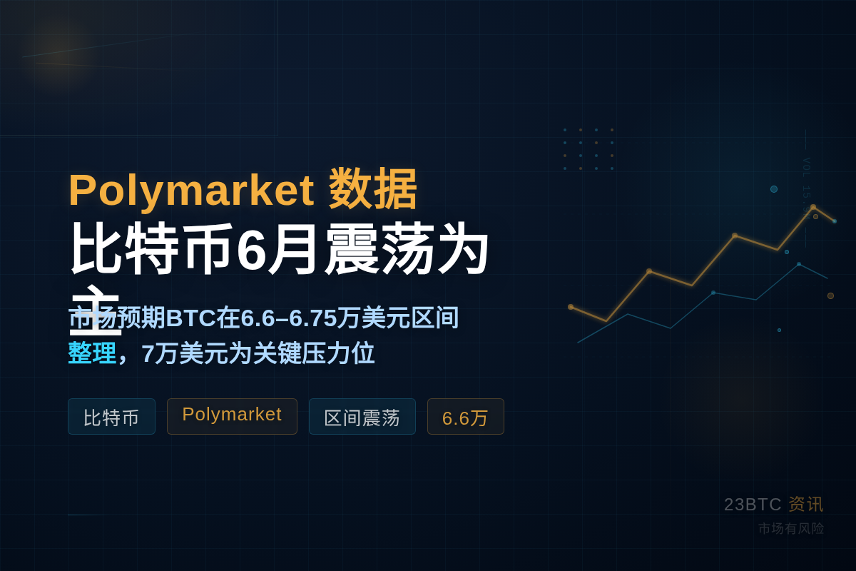 Polymarket数据:比特币6月震荡为主插图1 Polymarket数据:比特币6月震荡为主