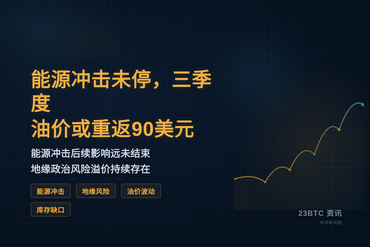 能源冲击未停，三季度油价或重返90美元