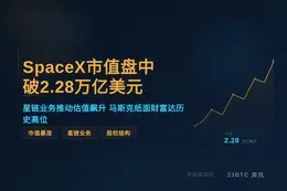 SpaceX市值盘中破2.28万亿美元