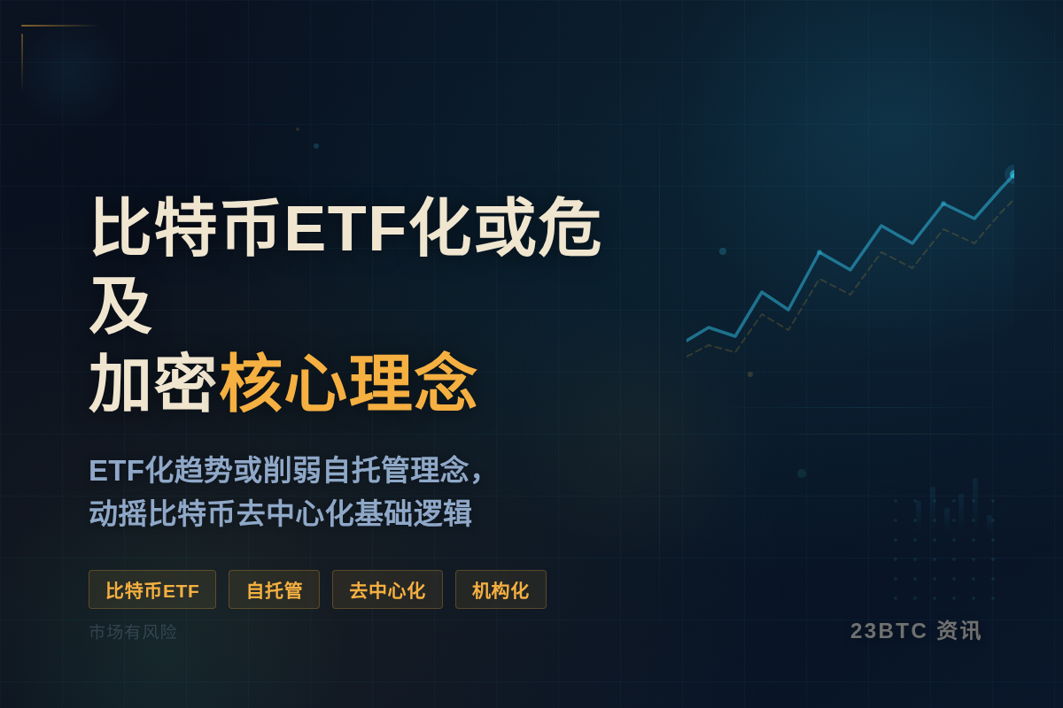 比特币ETF化或危及加密核心理念