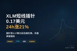 XLM短线插针0.17美元，24h涨21%