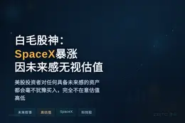 白毛股神：SpaceX暴涨因未来感无视估值