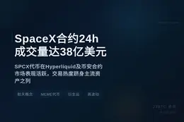 SpaceX合约24h成交量达38亿美元