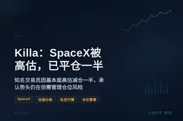 Killa：SpaceX被高估，已平仓一半