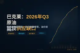 巴克莱：2026年Q3原油或现供应缺口