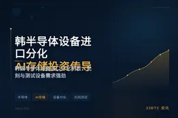 伯恩斯坦：韩半导体设备进口分化，AI存储投资传导