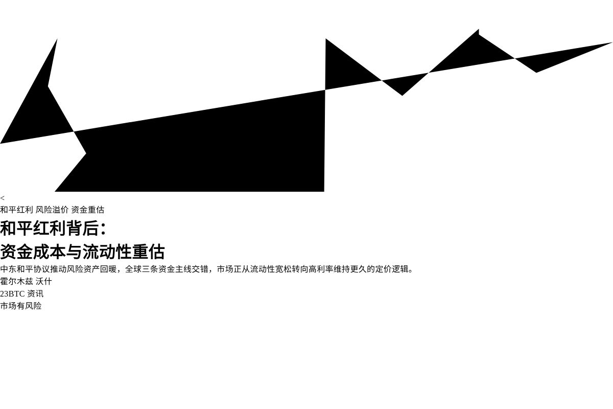 和平红利背后：资金成本与流动性重估