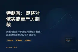 特朗普：即将对俄实施更严厉制裁