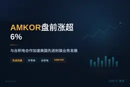 AMKOR盘前涨超6%