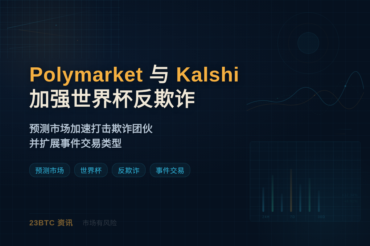 Polymarket与Kalshi宣布世界杯期间加强反欺诈措插图1 Polymarket与Kalshi宣布世界杯期间加强反欺诈措
