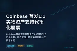 Coinbase 首发1:1实物资产支持代币化股票
