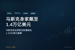 马斯克身家飙至1.4万亿美元