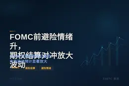 FOMC前避险情绪升，期权结算对冲共振放大波动