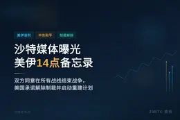 沙特媒体曝光美伊14点备忘录比伊媒更详