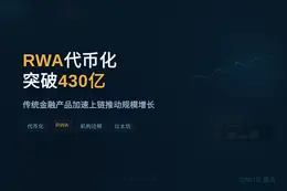 RWA代币化突破430亿，机构加速链上迁移