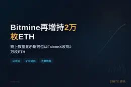 疑似Bitmine再增持2万枚ETH，价值3586万美元