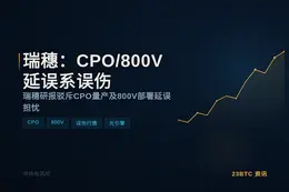 白毛股神：瑞穗称CPO/800V无延误，杀跌误伤