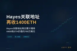 Hayes关联地址再收1400ETH
