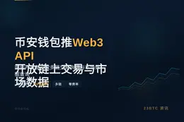 币安钱包推Web3 API开放链上交易与市场数据