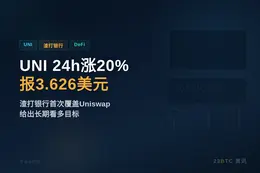 UNI 24h涨20% 报3.626美元