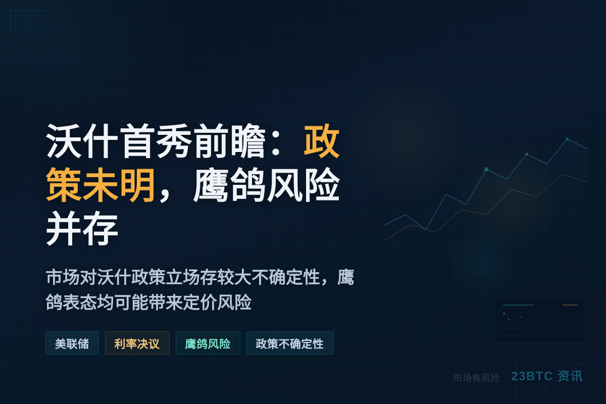沃什首秀前瞻:政策未明,鹰鸽风险并存插图1 沃什首秀前瞻:政策未明,鹰鸽风险并存