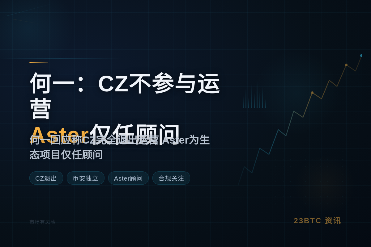 何一:CZ不参与币安运营,Aster仅任顾问插图1 何一:CZ不参与币安运营,Aster仅任顾问