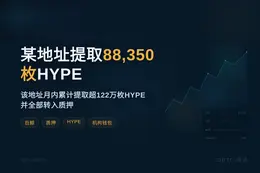 某地址提取 88,350 HYPE（640 万美元）