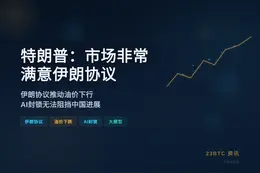 特朗普：市场非常满意伊朗协议