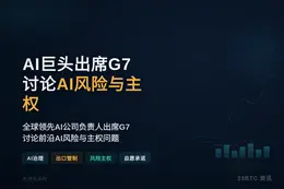 AI公司高管出席G7讨论AI风险与主权
