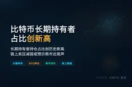 比特币长期持有者占比创新高，熊市或近尾声