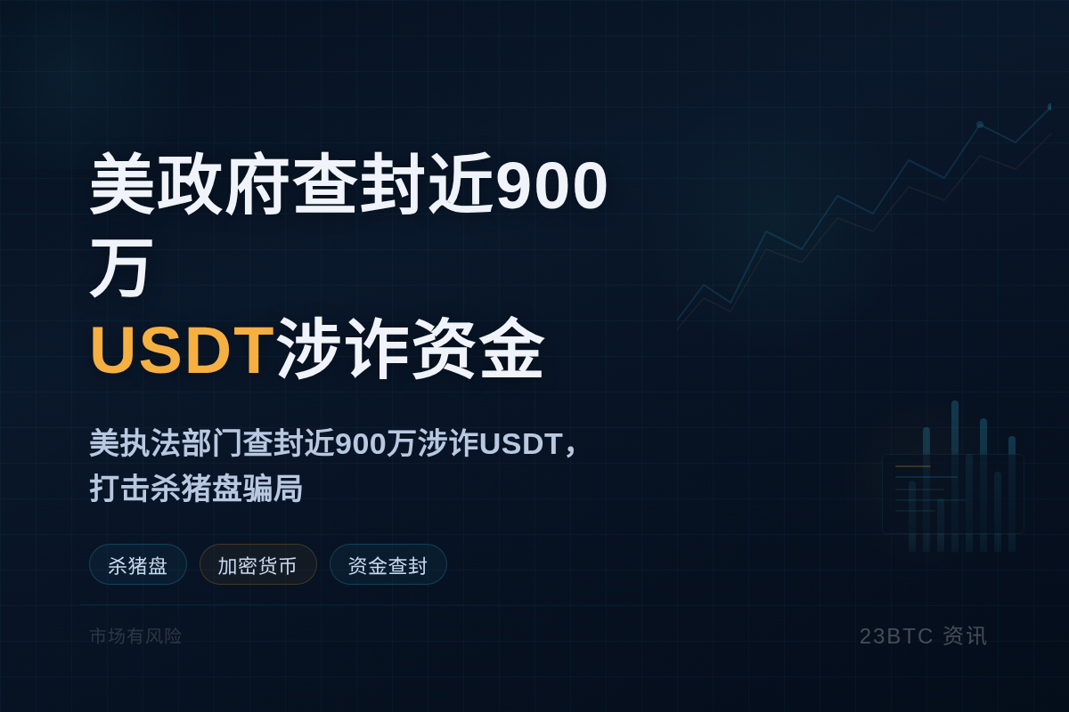 美政府查封近900万USDT涉诈资金