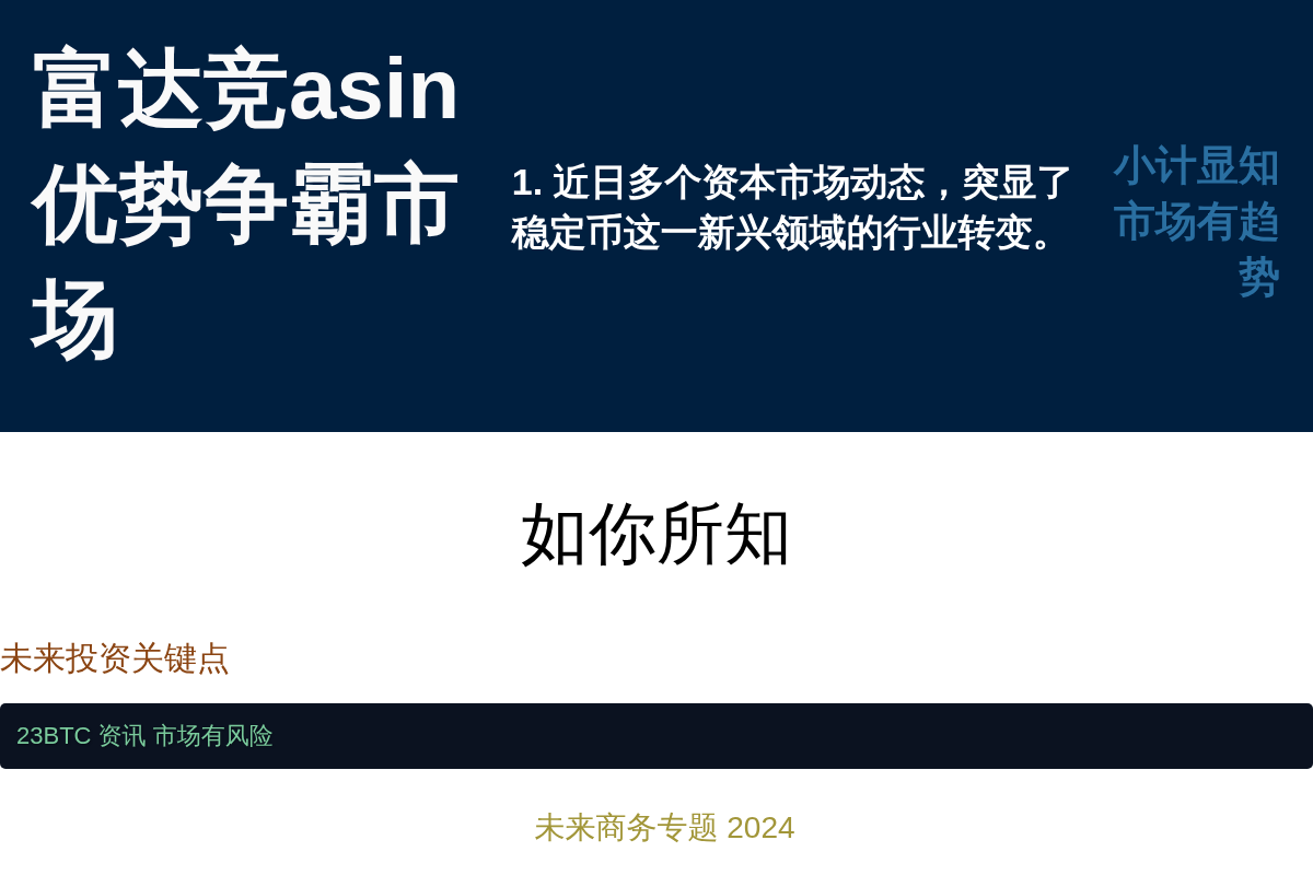 富达竞asin优势争霸市场