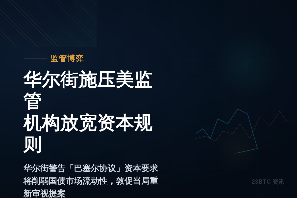 华尔街施压美监管机构放宽资本规则插图1 华尔街施压美监管机构放宽资本规则