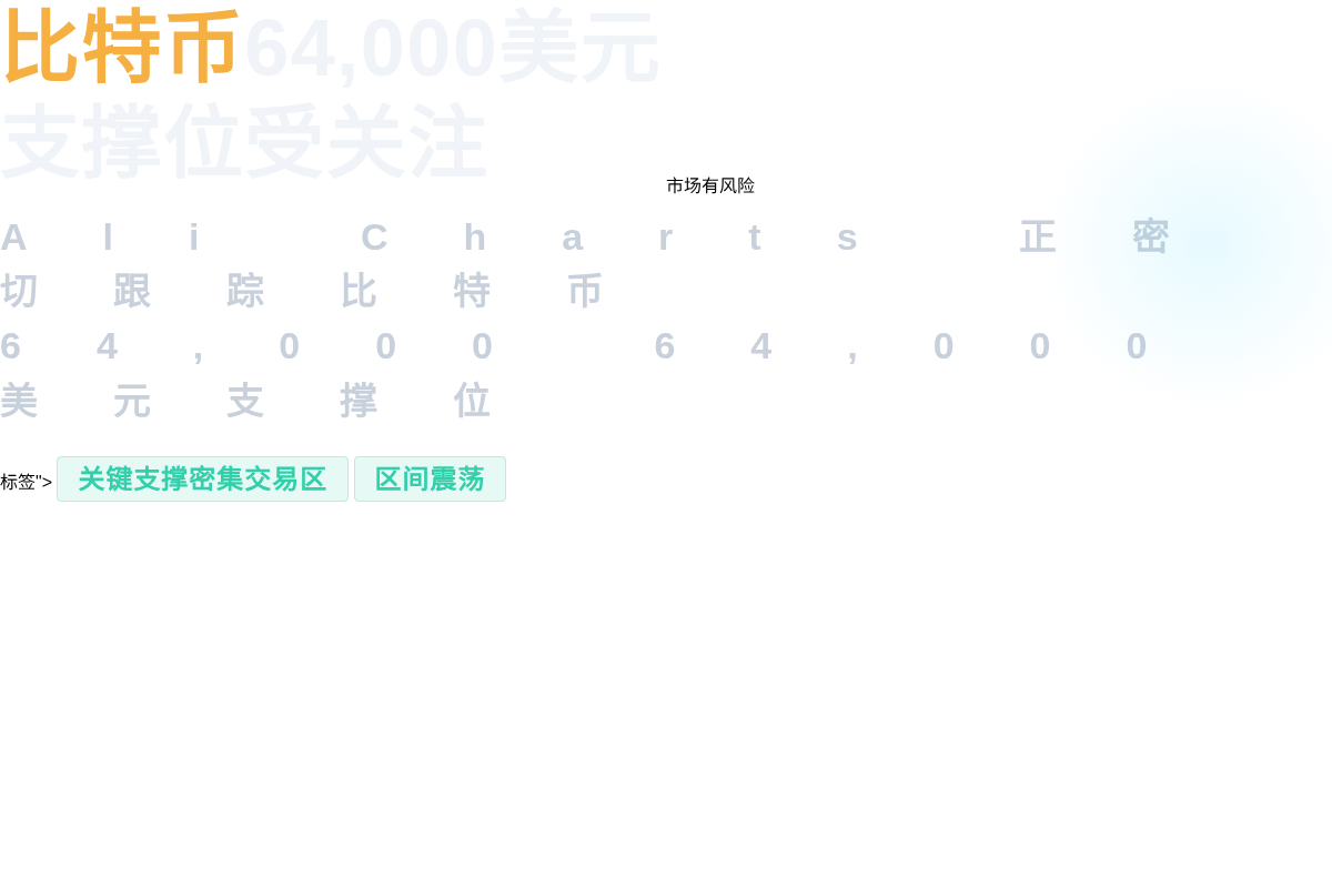 比特币 比特币64,000美元支撑位受关注插图1 比特币 比特币64,000美元支撑位受关注
