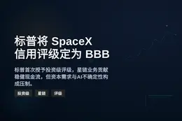 标普将SpaceX信用评级定为BBB