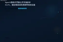PreStocks上SpaceX代币折价扩至35.3%