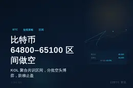 2026-06-20 00:29:34 比特币64800-65100区间做空