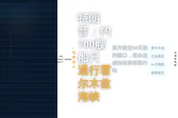 特朗普:约700艘船正通行霍尔木兹海峡