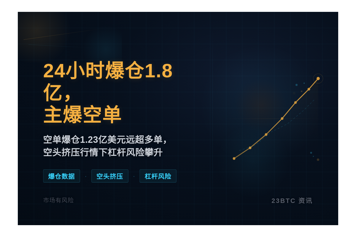 24小时爆仓1.8亿，主爆空单