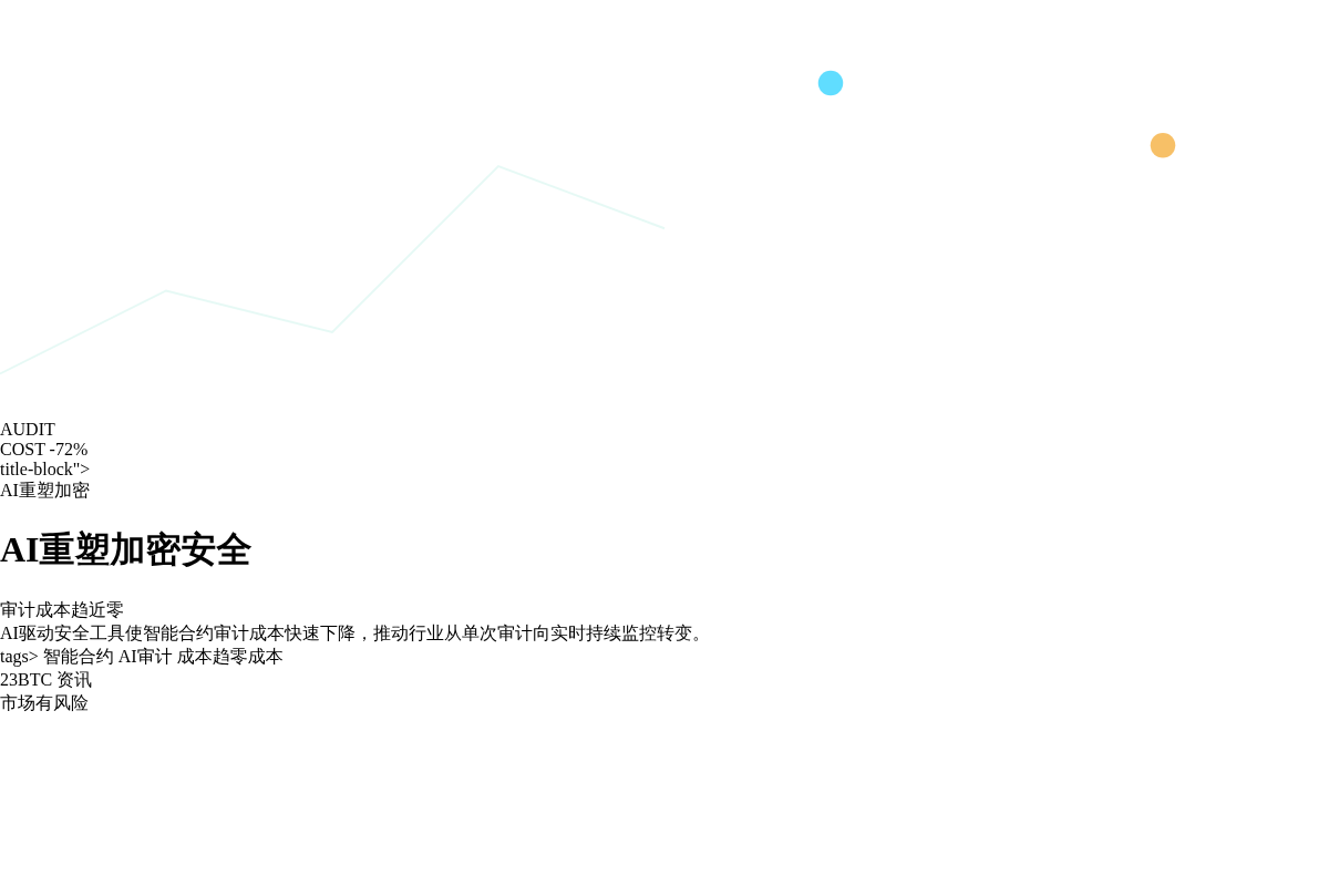 AI重塑加密安全:审计成本趋近零,标准重定义插图1 AI重塑加密安全:审计成本趋近零,标准重定义